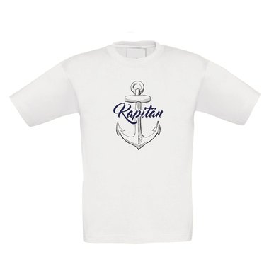 Kinder T-Shirt - Kapitn - Berufswunsch Zukunft Arbeit Wunsch Ziel Reisen Schiff