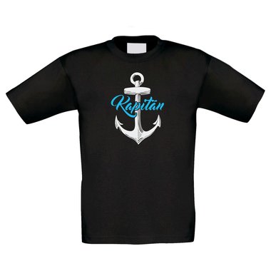 Kinder T-Shirt - Kapitn - Berufswunsch Zukunft Arbeit Wunsch Ziel Reisen Schiff