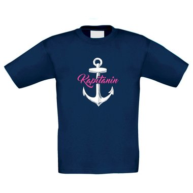 Kinder T-Shirt - Kapitänin - Berufswunsch Zukunft Arbeit Wunsch Ziel Schiff