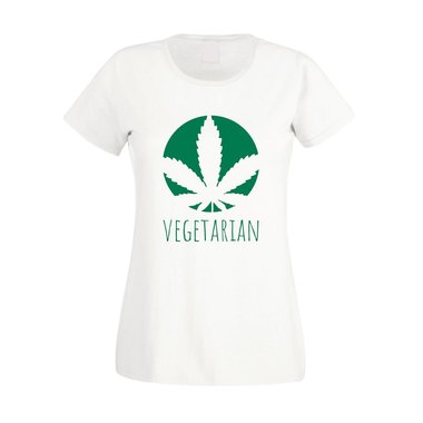 Vegetarier Damen T-Shirt - Vegetarian - Ernährung Gesundheit Ideale Humor Ironie