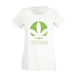 Vegetarier Damen T-Shirt - Vegetarian - Ernährung...