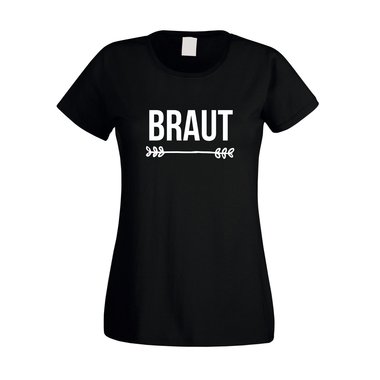 Braut - JGA - Damen T-Shirt - Hochzeit Junggesellinnenabschied Party Feiern JGA