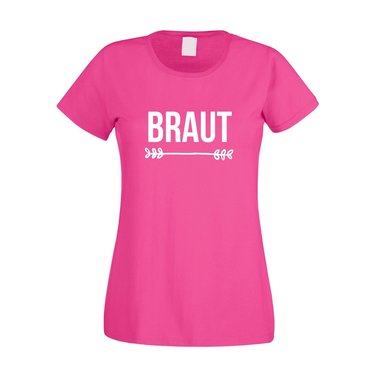 Braut - JGA - Damen T-Shirt - Hochzeit Junggesellinnenabschied Party Feiern JGA