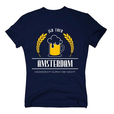 Amsterdam - JGA Tour - Hackedicht durch die Nacht - Herren T-Shirt - Party Team