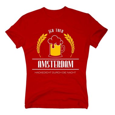 Amsterdam - JGA Tour - Hackedicht durch die Nacht - Herren T-Shirt - Party Team