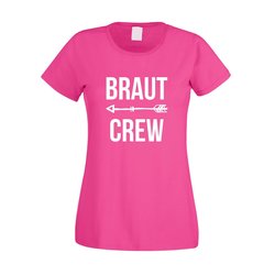 Braut Crew - Pfeil - Damen JGA-Shirt - Trauzeugin...