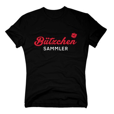 Btzchen Sammler - Herren T-Shirt - Oktoberfest Karneval Kuss Feiern Party Spa