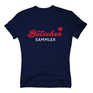 Btzchen Sammler - Herren T-Shirt - Oktoberfest Karneval Kuss Feiern Party Spa