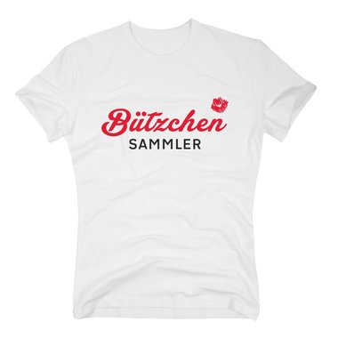 Btzchen Sammler - Herren T-Shirt - Oktoberfest Karneval Kuss Feiern Party Spa