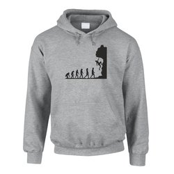 Climbing Evolution - Herren Hoodie - Hobby Sport Climb...