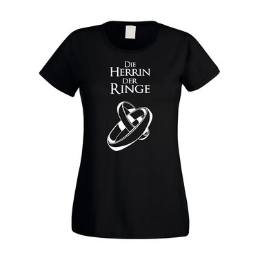 Die Herrin der Ringe - JGA Damen T-Shirt - Hochzeit Ring Ehe Heirat Film Fan JGA