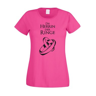 Die Herrin der Ringe - JGA Damen T-Shirt - Hochzeit Ring Ehe Heirat Film Fan JGA weiss-schwarz XXL