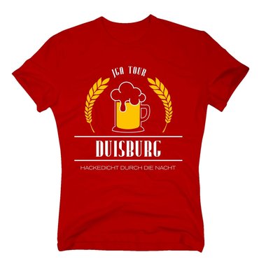 Duisburg - JGA Tour - Hackedicht durch die Nacht - Herren T-Shirt - Heirat Crew