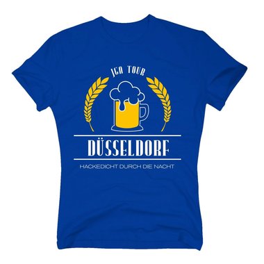 Dsseldorf - JGA Tour - Hackedicht durch die Nacht - Herren T-Shirt - Brutigam weiss-schwarz 5XL
