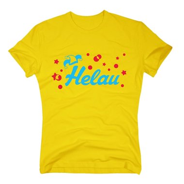 Helau Karneval - Herren T-Shirt - Volksfest Klle November Feiern Party Saufen dunkelblau-cyan S