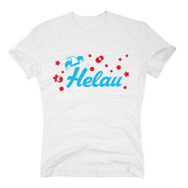 Helau Karneval - Herren T-Shirt - Volksfest Klle November Feiern Party Saufen dunkelblau-cyan S