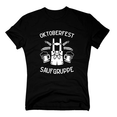 Herren T-Shirt - Oktoberfest Saufgruppe