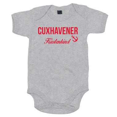 Baby Body Cuxhavener Kstenkind weiss-rot 68-80