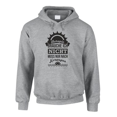 Therapie brauche ich nicht - muss nur nach Norwegen - Herren Hoodie - Urlaub