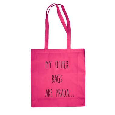 My other bags are Prada - Jutebeutel mit Sprüchen