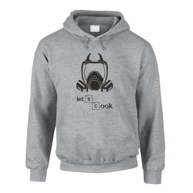 BrBa - Lets cook - Gasmasken - Herren Hoodie grau-dunkelgrn XS