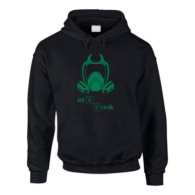 BrBa - Lets cook - Gasmasken - Herren Hoodie grau-dunkelgrn XS