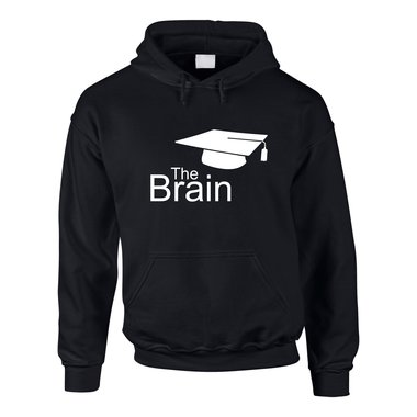 Hoodie The Brain Master - Bachelor schwarz-weiss XXXL