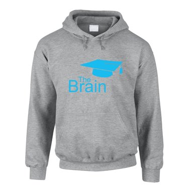 Hoodie The Brain Master - Bachelor schwarz-weiss XXXL