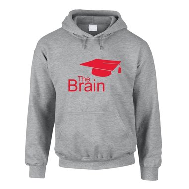 Hoodie The Brain Master - Bachelor schwarz-weiss XXXL