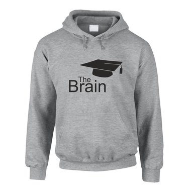 Hoodie The Brain Master - Bachelor schwarz-weiss XXXL