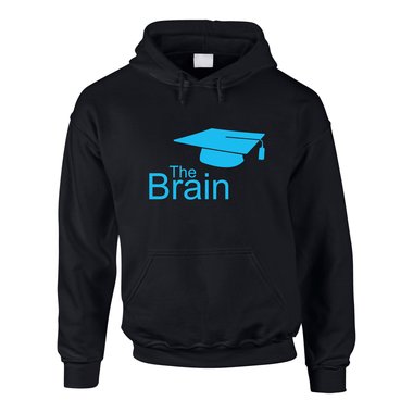 Hoodie The Brain Master - Bachelor schwarz-weiss XXXL