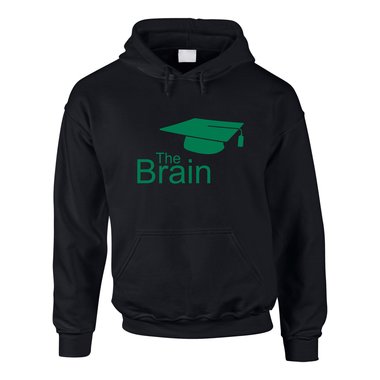 Hoodie The Brain Master - Bachelor schwarz-weiss XXXL