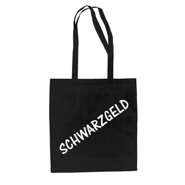 Baumwolltasche Jutebeutel Schwarzgeld