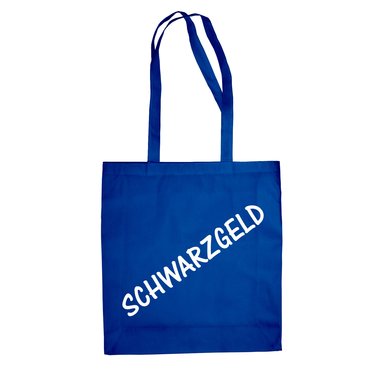 Baumwolltasche Jutebeutel Schwarzgeld