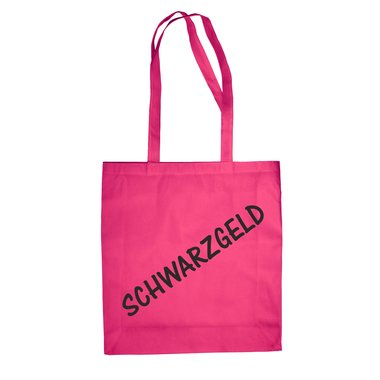 Baumwolltasche Jutebeutel Schwarzgeld