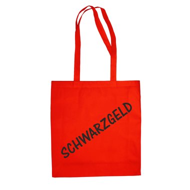 Baumwolltasche Jutebeutel Schwarzgeld