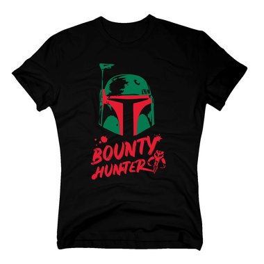 Boba Fett - Bounty Hunter - Herren T-Shirt schwarz-dunkelgrn S