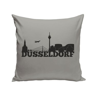 Düsseldorf Skyline - Dekokissen