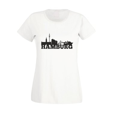 Hamburg Skyline - Damen T-Shirt