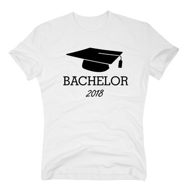 Bachelor 2018 - Herren T-Shirt dunkelblau-weiss S
