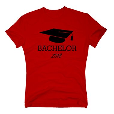 Bachelor 2018 - Herren T-Shirt weiss-schwarz 5XL