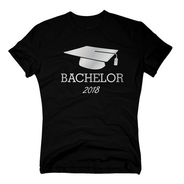 Bachelor 2018 - Herren T-Shirt weiss-schwarz 5XL