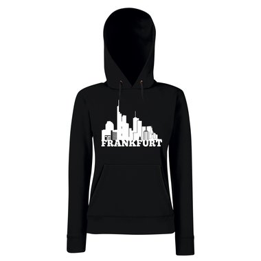 Frankfurt Skyline - Damen Hoodie fuchsia-schwarz XS