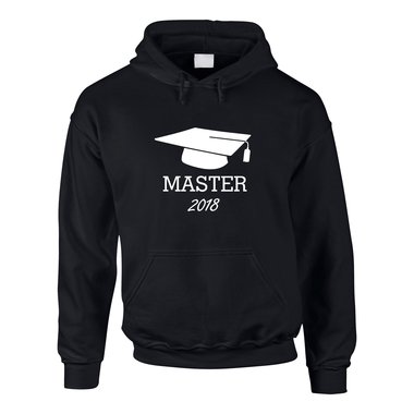 Master 2018 - Herren Hoodie grau-schwarz XS