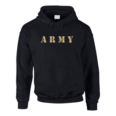 ARMY Hoodie Herren schwarz-weiss XXXL