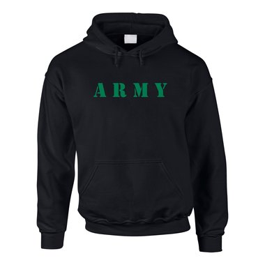 ARMY Hoodie Herren schwarz-weiss XXXL