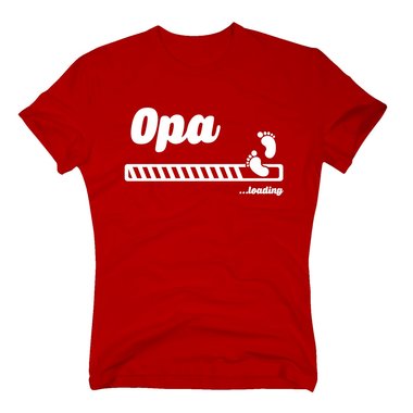 Opa loading - Herren T-Shirt weiss-schwarz 5XL