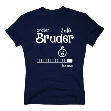 Herren T-Shirt - gro�er Bruder 2018 loading weiss 5XL