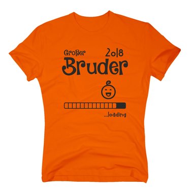 Herren T-Shirt - gro�er Bruder 2018 loading weiss 5XL