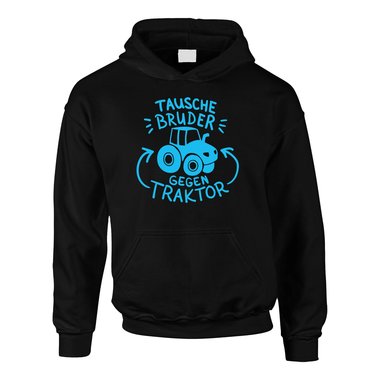 Kinder Hoodie - Tausche Bruder gegen Traktor